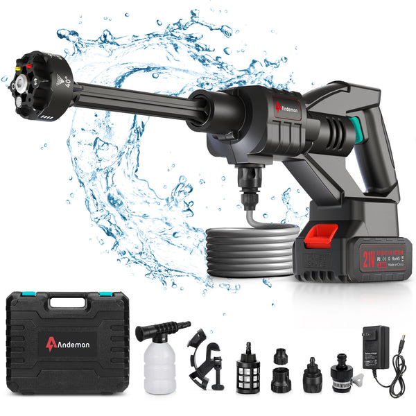 ST-7 Cordless Pressure Washer, 3.0AH Battery 800 PSI