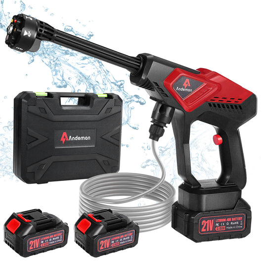 st18-cordless-power-washer-3.0ah-battery-800-psi-two-battery-front-view